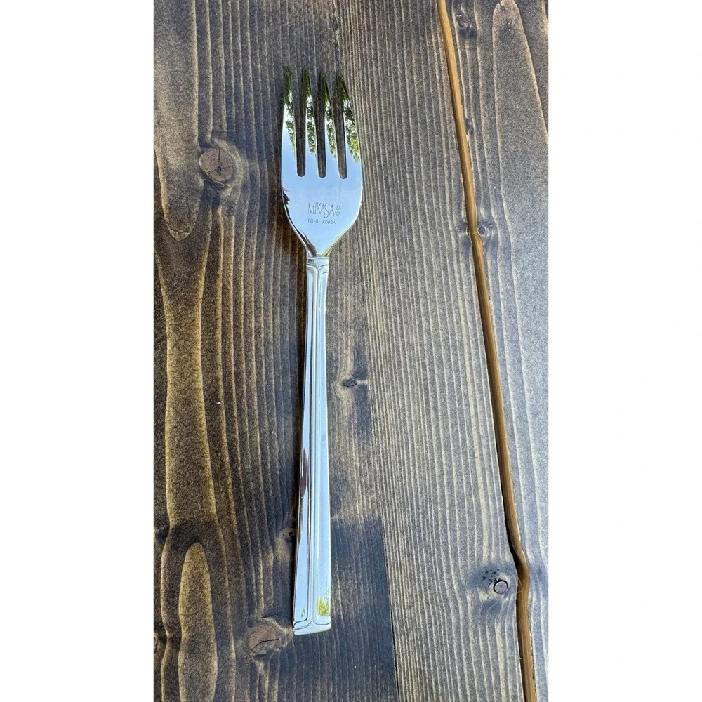 Mikasa PARALLELS Dinner Forks Set Of 4 Korea Stainless Flatware Replacement